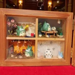 【スタジオジブリ】四季ジオラマ フォトスタンド トトロ となりのトトロ】ジブリ 写真立て 四季フォトスタンド セット