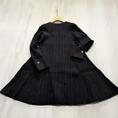 新品タグ付きMisch Masch 黒 リブニット ワンピース