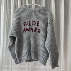 WIDE AWAKE ニットセーター グレー
