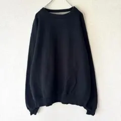 Champion 無地スウェット　シンプル　ワンポイント刺繍　ストリート　黒　L