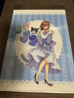 五等分の花嫁　サンリオ　マイメロディ＆クロミ　クリアファイル　三玖