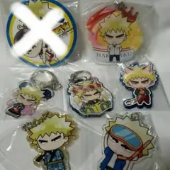 弱虫ペダル 福富寿一 アクリルキーホルダー 缶バッジ 6個セット