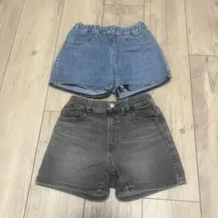 デニムショートパンツ 120cm 2枚セット