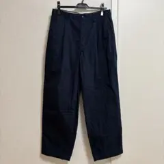 ユニクロ JW ANDERSON タックワイドチノ ネイビー 79cm