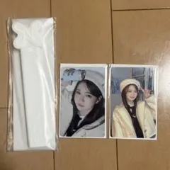 NiziUハッピードロー アヤカ Ｅ賞うちわグリップカバー Ｆ賞 フォトカード②