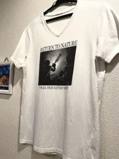 vネックTシャツ プリント ギター ミュージシャン