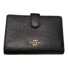 ︎最終値下げ ✨美品✨COACH 二つ折り財布 ブラック