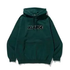 X-LARGE スタンダードロゴ フーディー Lサイズ GREEN