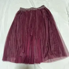 axes femme フレアミディ丈スカート