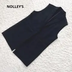 NOLLEY’S ノーリーズ ダブルクロスジレ ネイビー 近年 フリーサイズのサムネイル
