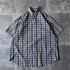 90s Ralph Lauren タータンチェック BDシャツ XXL A266