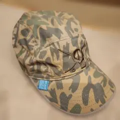 STUSSY HATS ステューシー　キャップ　迷彩　スカル刺繍　バッチつき