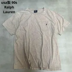usa製 90s Ralph Lauren グレー ポケTポニー 刺繍
