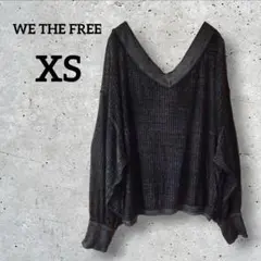 ✨１点限り✨WE THE FREE ブラック Vネック 長袖トップス 【XS】