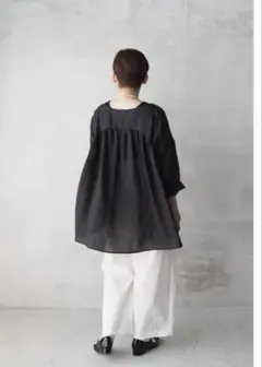 試着のみ　haversack ブラウス　バックギャザーのサムネイル