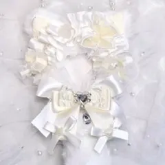 10cm ちびぐるみ ぬい服 ホワイト天使 にじぱぺっと しっぽ付き #1