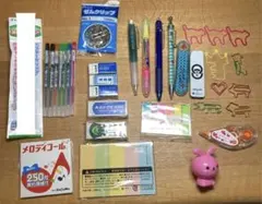 文房具 まとめ売り シャーペン、付箋、ペン、クリップ等
