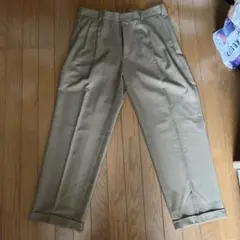 古着 90s ペリーエリス 2タック 極太 ワイド スラックス パンツ