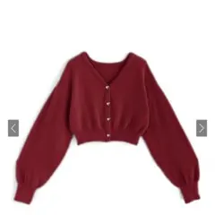 4/7まで　ラメフェザーニットハートボタンカーディガン[kz458]