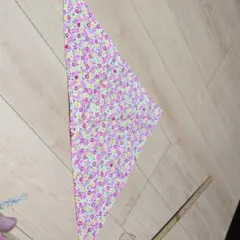 小花柄 バンダナ 三角巾 ハンドメイド