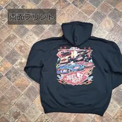 【美品　両面プリント】レーシングパーカー　ビッグサイズ　車　CARのサムネイル
