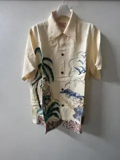 COMME des GARCONS hommeアロハシャツ 鳥柄 ベージュ - メルカリ
