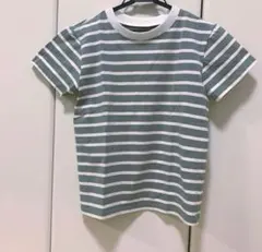 ボーダーTシャツ　ショート丈　ミニ丈のサムネイル