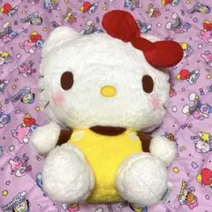 【新品・タグ付き】ハローキティぬいぐるみ　プリンカラー　ビックサイズ　サンリオ