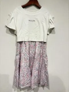 美品メゾピアノ花柄ワンピース140cm