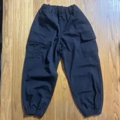 GU カーゴパンツ　黒　ブラック　130 ジョガーパンツ