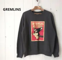 グレムリン GREMLINS プリント 裏毛 トレーナー チャコール 男女兼用