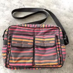 【SONIA RYKIEL】ショルダーバッグ　斜め掛け ボーダー　ナイロンバッグのサムネイル
