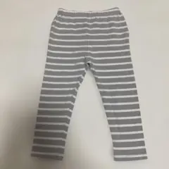 【新品】90cm レギンス レギンスパンダ グレー ボーダー ズボン 長ズボン