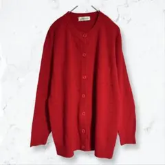 a2995 Liberation ニットカーディガン 赤 F ウール混 長袖