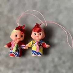 キーホルダー　沖縄　キューピー人形