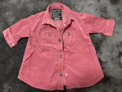 BREEZE コーデュロイワンピシャツ ピンク