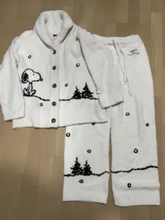 【美品＆未使用あり】ジェラートピケ　スヌーピー　もこもこ　上下セット