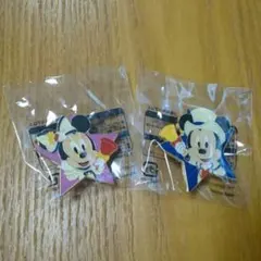 ディズニーリゾート 2019 クリスマス ピンバッジ ( 2つセット)