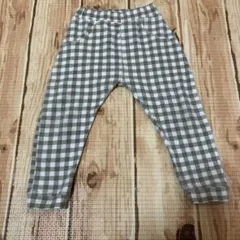 ペアマノン100cm チェック柄長ズボンのサムネイル