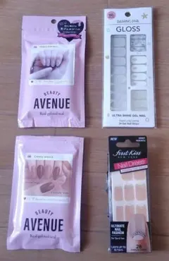 ネイルシール　まとめ売り　4点セット