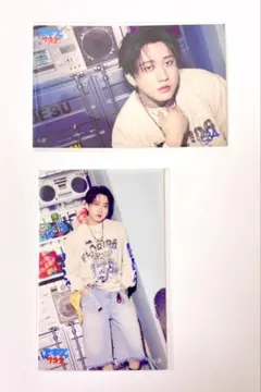 straykids スキズサウナ オンラインくじ ステッカー チャンビン2種