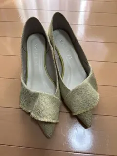 メ*イ様 LE TALON ライトグリーン ポインテッドトゥ 24cm