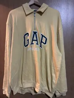 C*m様 【人気XL】GAP ギャップ ハーフジップ スウェット 刺繍ロゴ