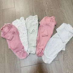 プチバトー ベビー服ロンパース 5点セット