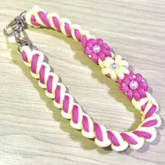 花飾り付きナイロンストラップ