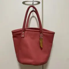 Cream クリーム レザー バケツ型 トートバッグ ピンクのサムネイル