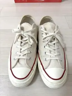 美品CT70 chuck taylorチャックテイラー　生成り　コンバース