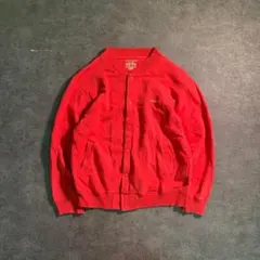 6AS2【CONVERS】スウェットブルゾン　ジャケット　赤　古着used