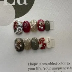 現品限り　成人式ネイルチップ　成人式ネイル　成人式　結婚式　前撮りネイルチップ