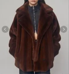 EMODA ファーコート⚠️15日まで値下げ ミディーフェイクファーコート[品番：MKSW0056466]｜EMODA